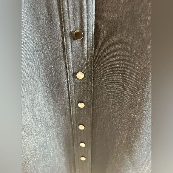 Jones New York Long Sleeve Denim Dress - Dark Blue - Picture 6 of 9